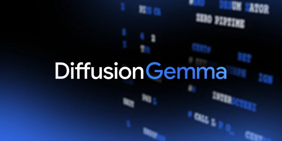Google's DiffusionGemma generates text in blocks, not tokens