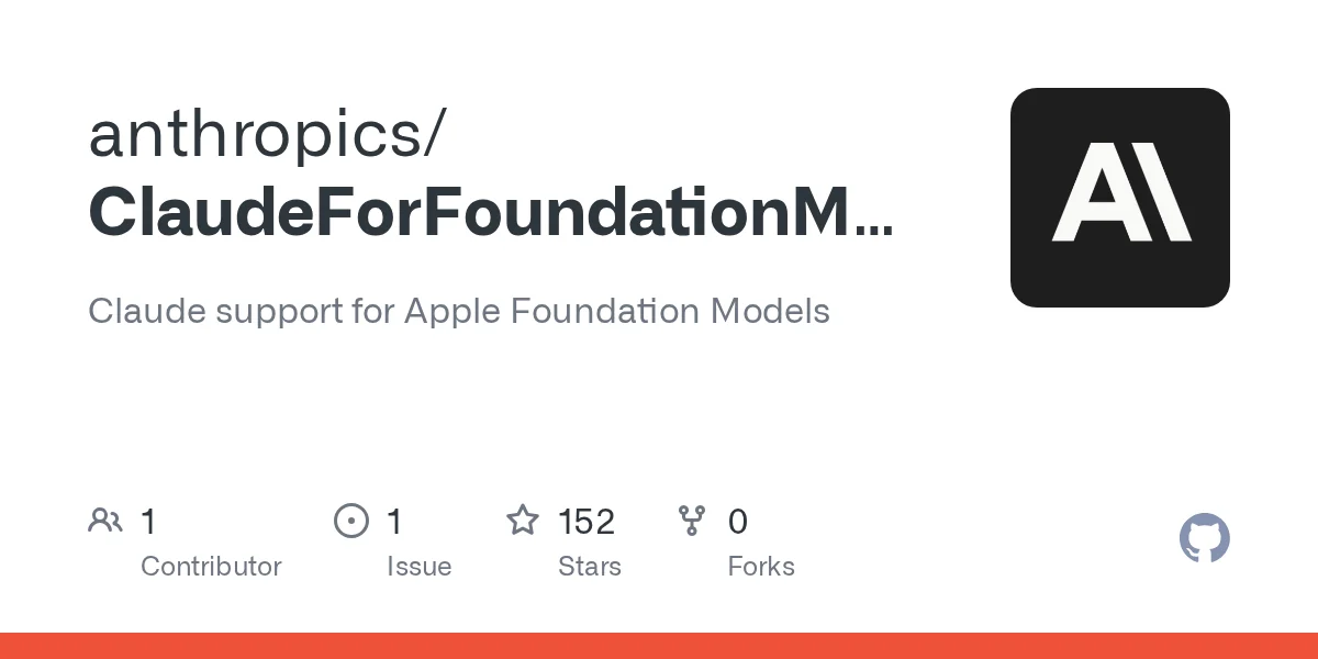 Anthropic's Swift package puts Claude inside Apple's Foundation Models framework